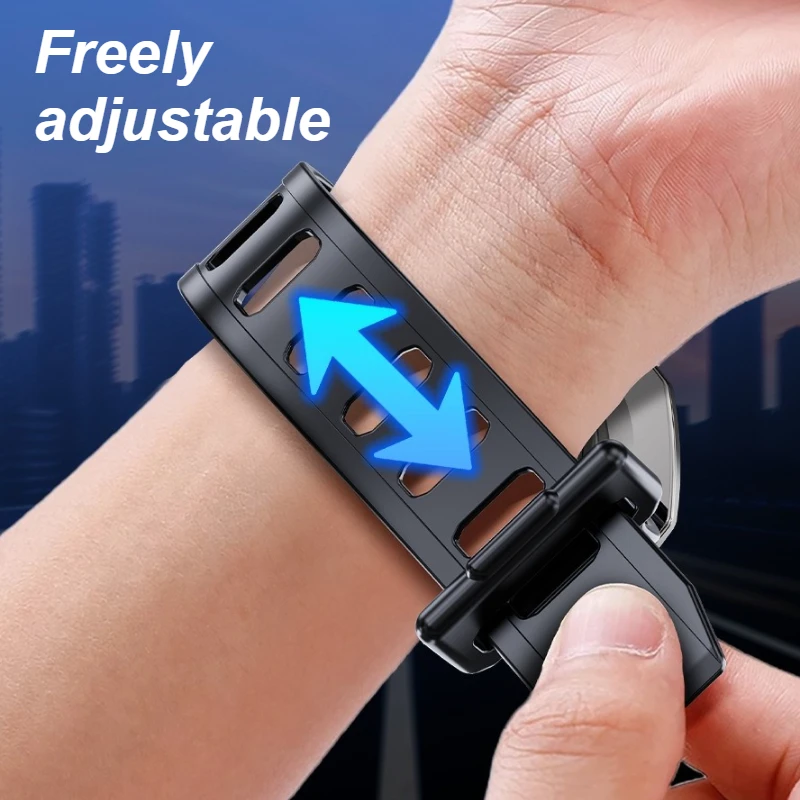 Magnetic Fitness Phone Holder with Adjustable Mount and Wrist Strap