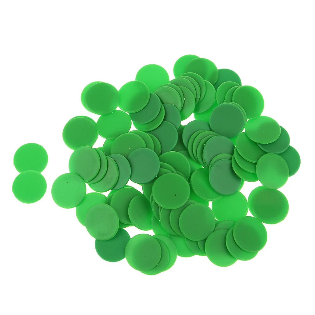 100/200pcs Round Plastic Counters Game Chip Currency Board Game Numeracy Teaching Toy for Board Accessories