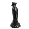 Professional Electric Trimmer 7000RPM High-speed Motor with Charging Base DLC Coated Blade Barbers Hair Clipper 3 Colors Carving 6