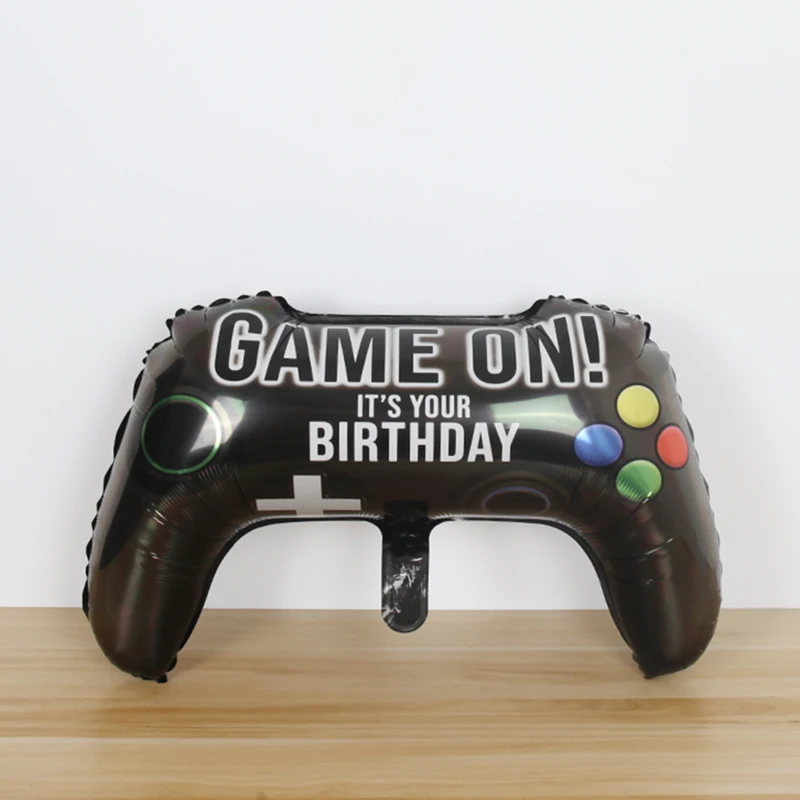 Black Game Controller Foil Balloon - Birthday Party Decoration