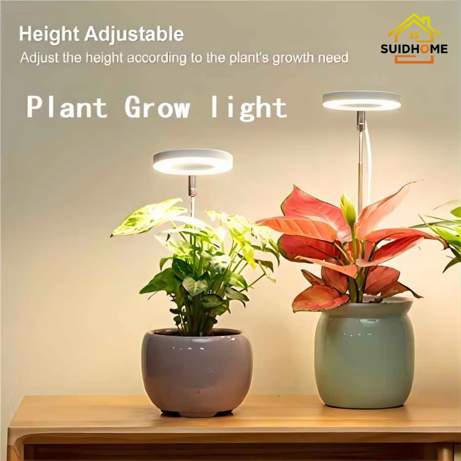 LED Grow Light Full Spectrum Plant Light For Indoor Hydroponics Plants Lamp Height Adjustable  with Auto On/Off Timer