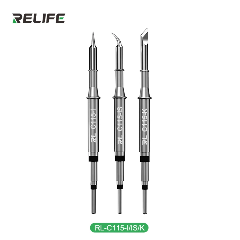 Фото Наконечник паяльника RELIFE Super Fine C210 T245 C245, C210 C115, наконечник паяльника для GVM T210 GVM T115, профессиональная паяльная станция №4