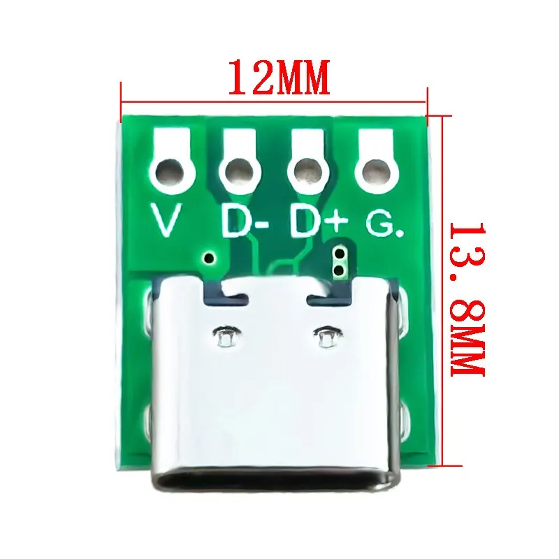 10/5/1Pcs Type c connector TYPE C USB 3.1 16 Pin Test PCB Board Plate Adapter Socket For Data Line Wire Cable Transfer