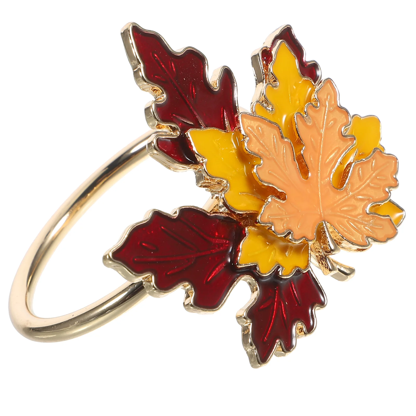 

Decorate Napkin Buckle Banquet The Gift Thanksgiving Fall Decoration Metal Decorative Rings