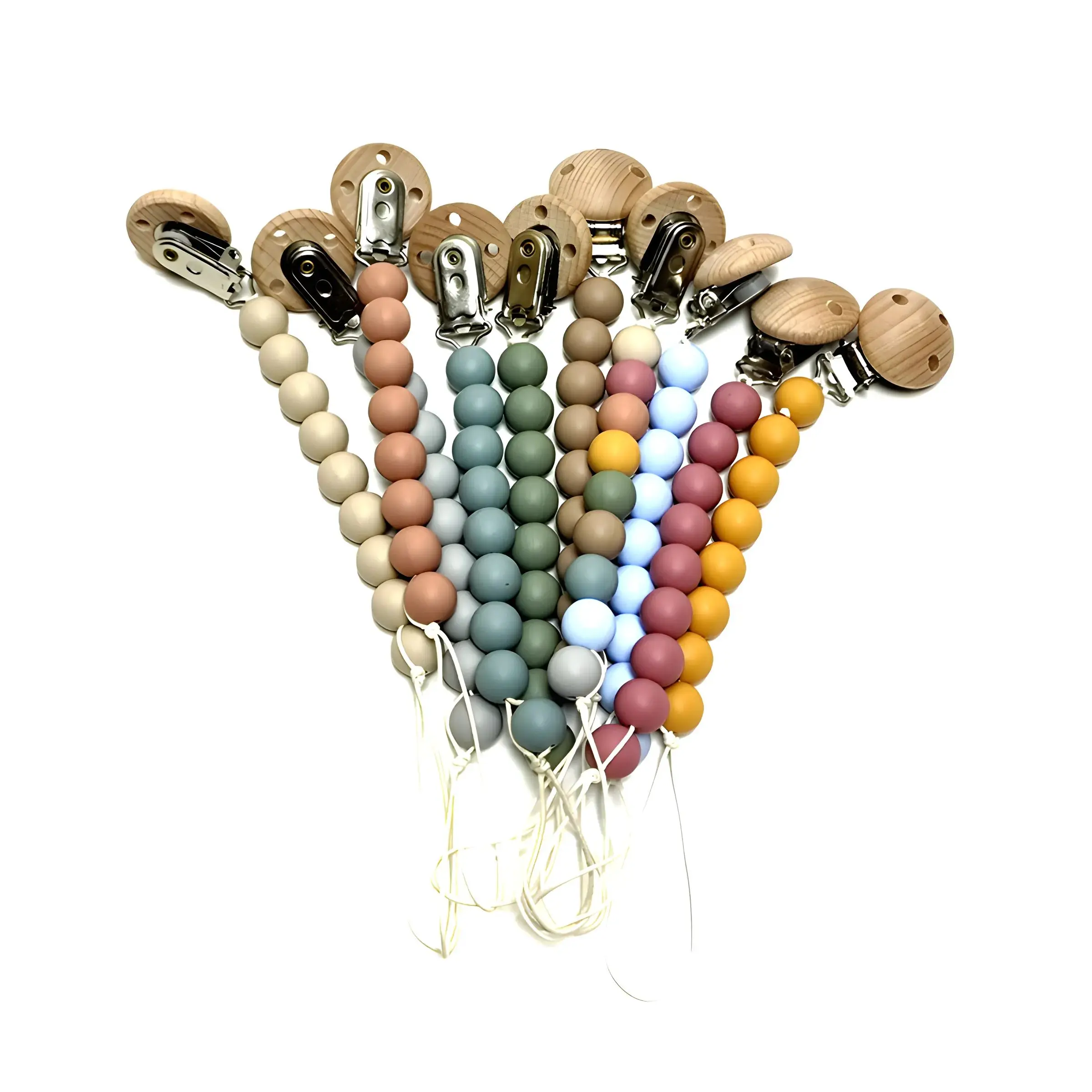 Silicone Baby Pacifier Clip Silicone Pacifier Chain Toy Anti Drop Chain Bite Beechwood Clip Anti Drop Chain pacifier clip pacifier chain pacifier accessories baby silicone accessories