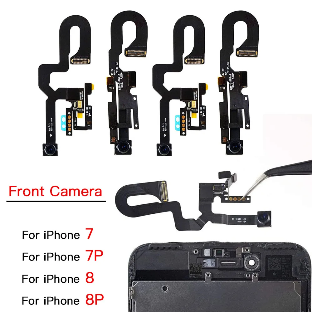 

Front Camera Flex Cable For iPhone 7 7 8 Plus Face Camera With Sensor Proximity Light And Microphone Replacement