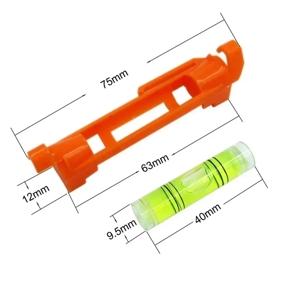 Line Hanging Bubble Level Gradienter 2/5pcs For Building Construction String Level Mini Horizontal Bubble Levels Tools