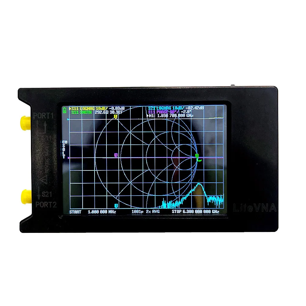 NEW 4 Inch LiteVNA 6GHz Vector Network Analyzer 50KHz~6.3GHz Antenna Analyzer 4&rdquo; TFT LCD Shortwave MF HF VHF 0.3.1 Version VNA