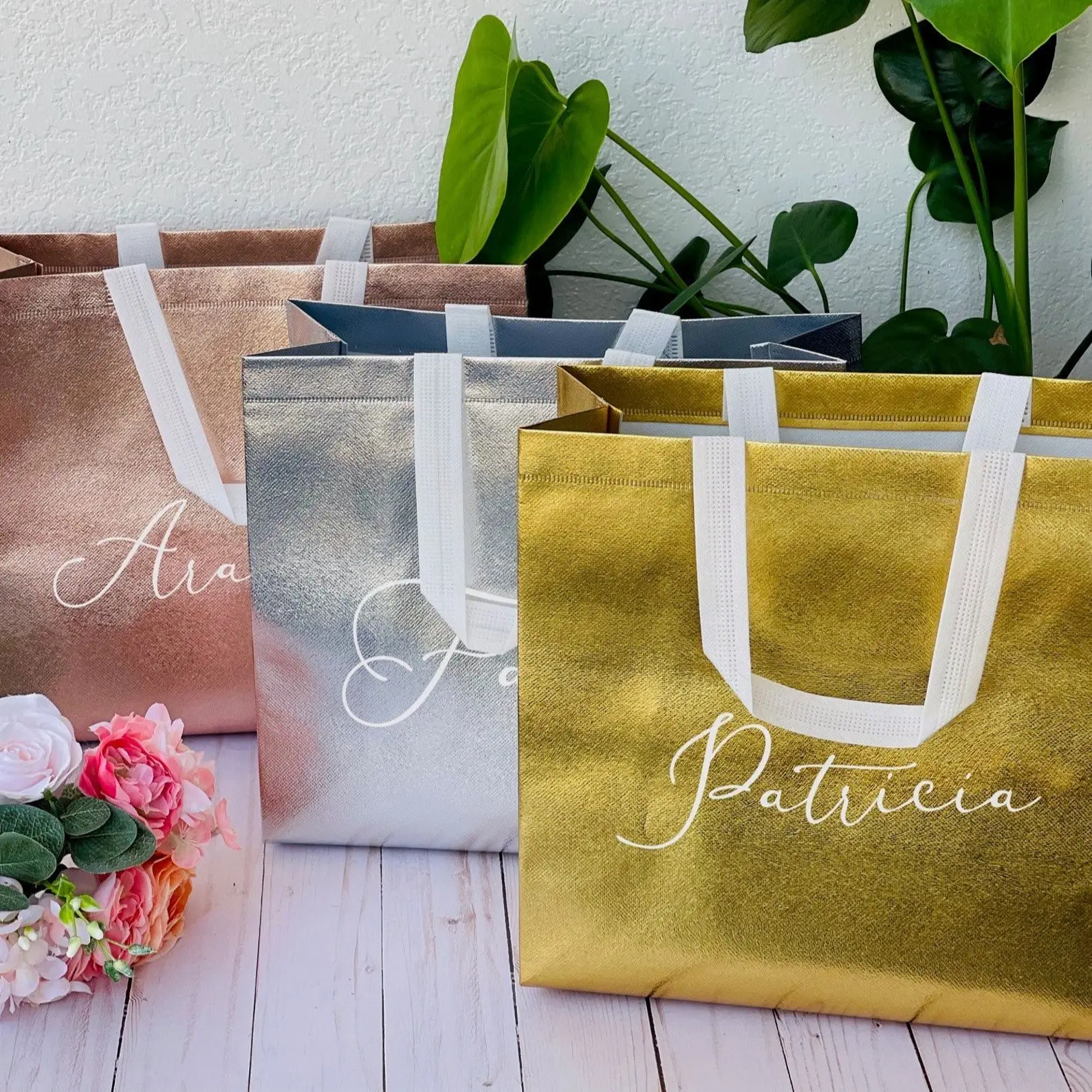 Lot De 6 Chouchous En Satin Pour Demoiselle D'honneur Ou Enterrement De