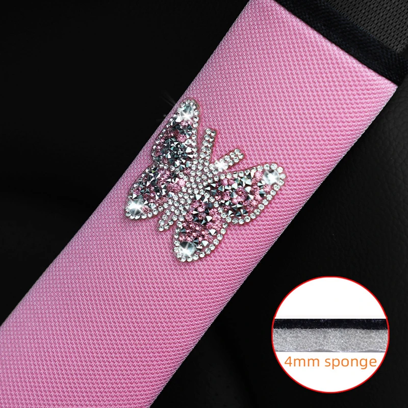 

Butterfly Pattern Car Seat Belt Car Shoulder Strap Seat Belt Pad Car Seat Belt Cover For Adults Children Car Interior Supplies