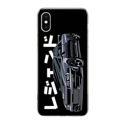 JDM Tokyo Drift Sports Car Phone Case - Stylish Silicon Soft Cover for iPhone 7 8 or SE (Style 7)