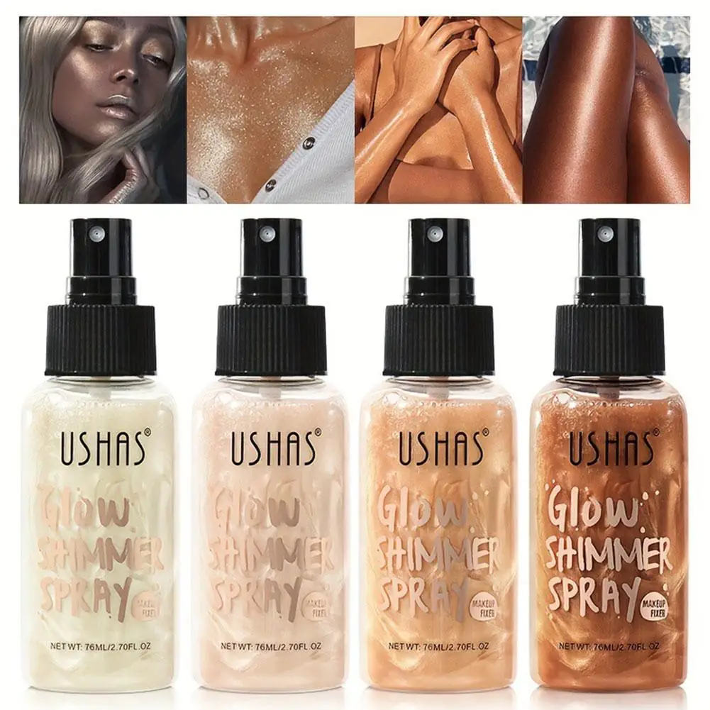 Highlighter Gold Body Shimmer Oil Waterproof Liquid Body Illuminator Shimmer Nonsticky Glitter Illuminator Face Oil Gl K2T0