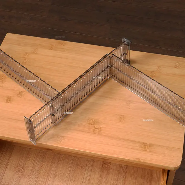 20 db Állítható Fiók Elválasztó Diy Szekrény Tároló Partíció A Rendetlenséghez Konyhai Evőeszközök Szeparátorához - Image 3
