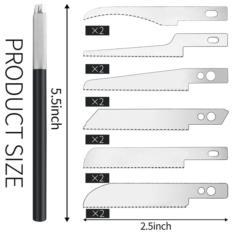 Mini Hand Saw, Model Craft Tools Sculpting Knife, DIY Razor Saw Kit With 12 Craft Blades For Hand Cutting And Branches central machinery band saw