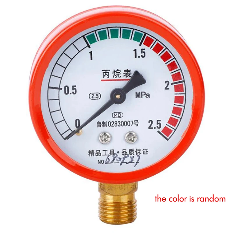 Propane Dial Pressure Gauge Propane Regulator Welding Gas Gauges 0-2.5MPA 0-0.25MPA Pressure Reducing Valve Gas Flowmeter flow meter gas pressure regulator