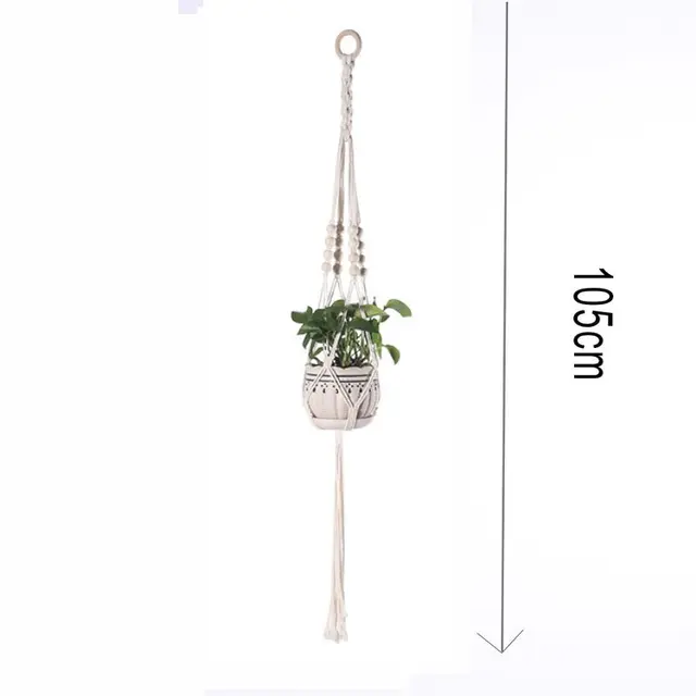 Kézzel Készített Edény Fogas Növényi Tartó Lógása Otthoni Kert Számára, Nagy Méretű 105Cm - Image 6