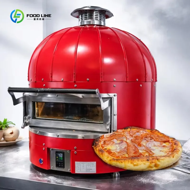 Four à pizza électrique italien de table, 500 degrés, four à pizza au bois pour restaurant, boulangerie, utilisation personnalisée 1