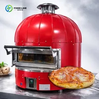 Four à pizza électrique italien de table, 500 degrés, four à pizza au bois pour restaurant, boulangerie, utilisation personnalisée 1