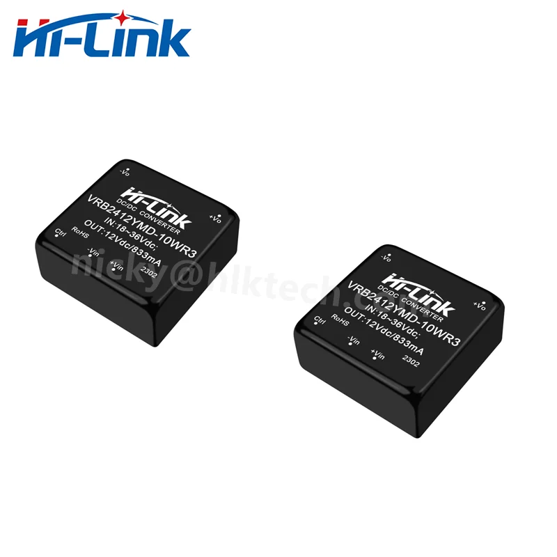 

Hi-Link 5pcs/lot hot sale 10W DCDC led Power Supply Module isolated VRB2412YMD-10WR3 IC 24V to 12V 833mA BOM Switching Converter
