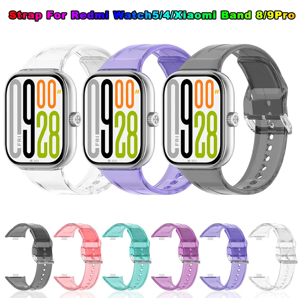 Transparent Sunshine Turn Color Silicone Watchband Bracelet Wristband