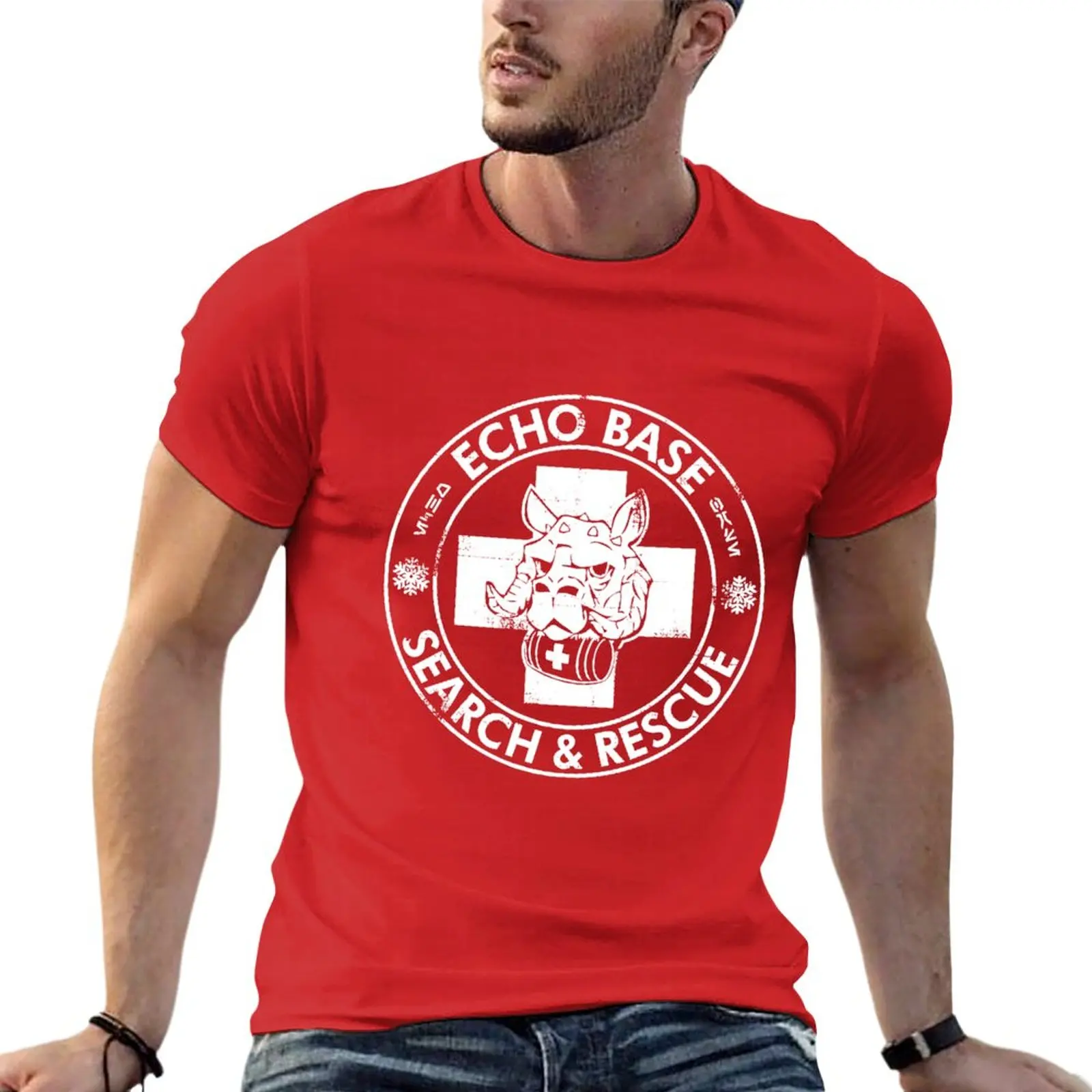 Echo Base Search & Rescue T-Shirt customs design your own Tee shirt blacks oversized t shirts for men