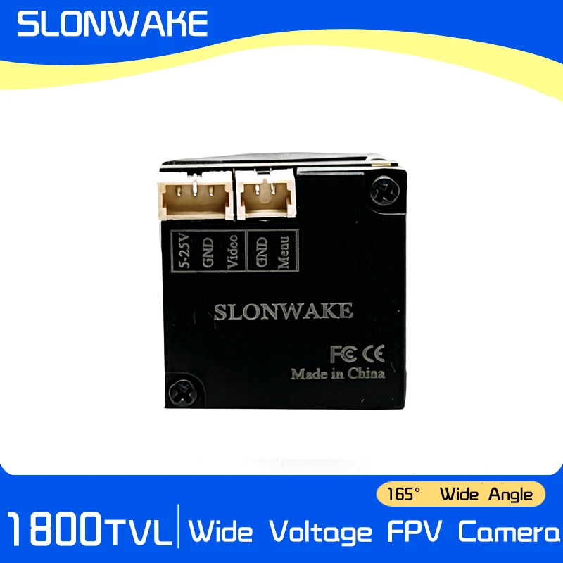 Caméra FPV 1800TVL CMOS 1/3'' 2.1mm 5-40V NTSC/PAL OSD pour Drone