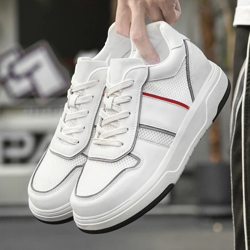 Men Sneakers Men's Casual Elevator Shoes Height Increasing Shoes for Man Insoles 6CM Hidden Heels Sports Inner Heightening Shoes