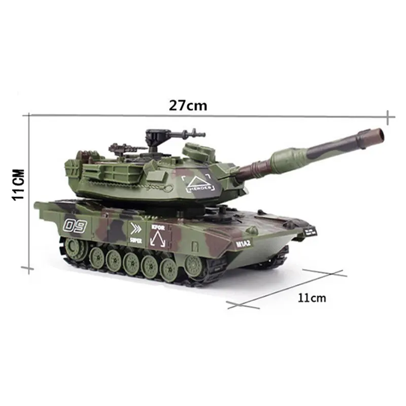 1:32 RC Battle Tank Remote Control Shooting Tank Heavy Large Interactive Military War With Shoot Bullets Electronic Car Boy Toy 5