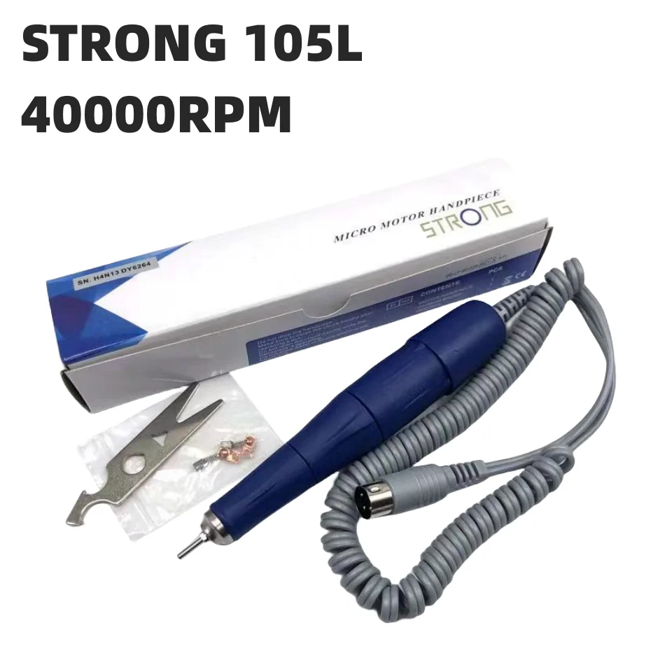 Nail Drill Pen 35K STRONG 105L 102L H37L1 H200 Dental Lab Polish Handle For STRONG210 90 204 Marathon Electric Manicure Machine 3