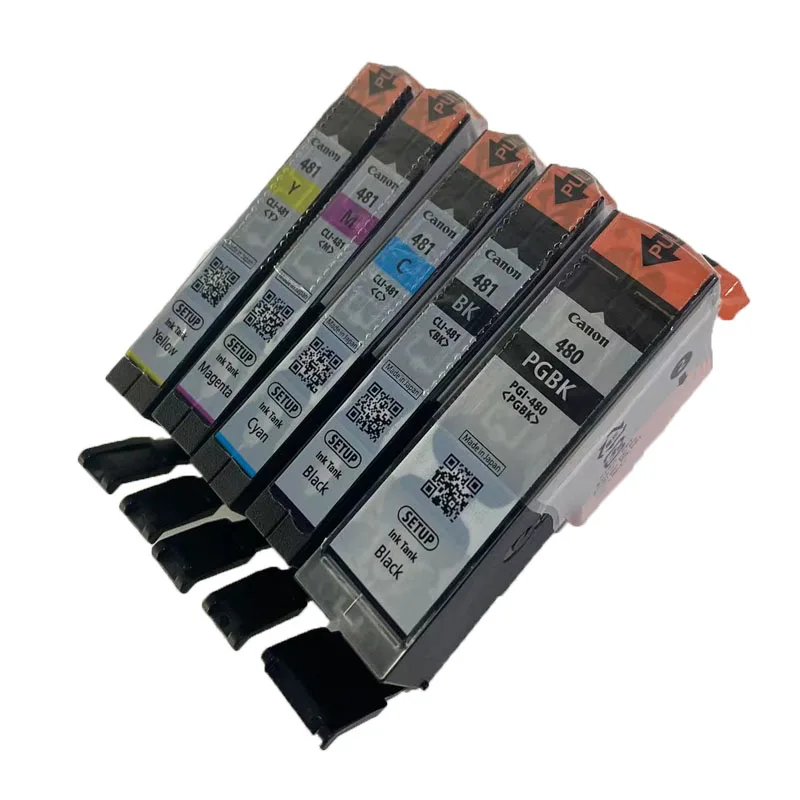 5PCS PGI-480 CLI-481 CEYE Original Canon TS6140 TS6240 TS6340 TR7540 TR8540 TS704 TS9540 TS9541C Genuine Ink Cartridge toner cartridge thermal inkjet printer cartridge cartridge chip