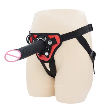 Strapon Dildo Penis Realistic Strap on for Women Lesbian Adjustable Dildo Pants with Rings Harness Belt Sex Toys Erotica and Sex 4
