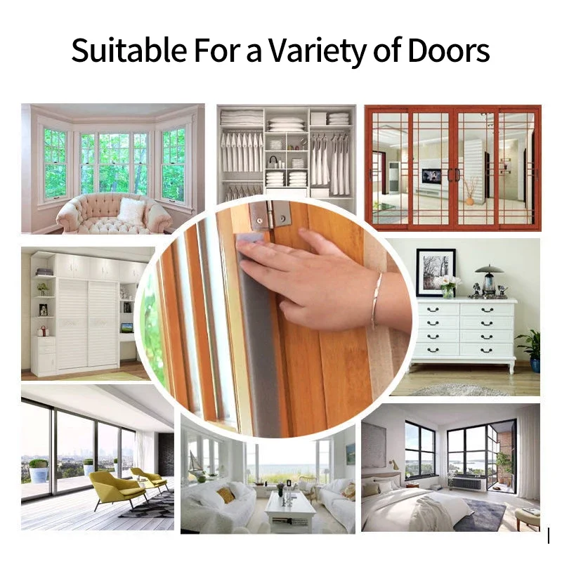 Weatherproof Self-Adhesive Soundproofing Foam Tape for Doors and Windows (2M Roll)
