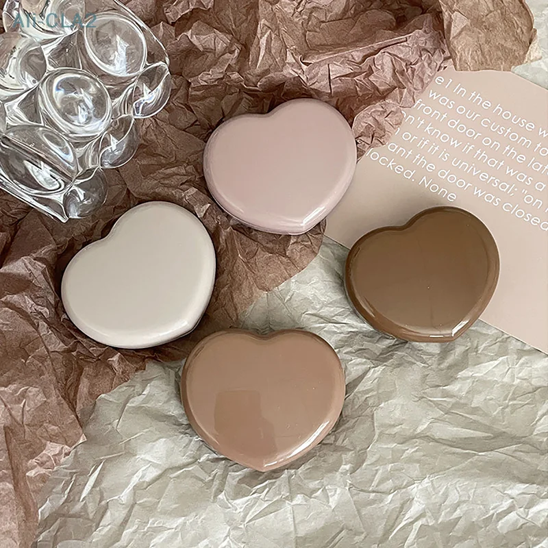 

1Pc Heart Contact Lens Case Coffee Milk Tea Eye Care Container Portable Contact Lens Case For Travel Mini Contact Lens Case