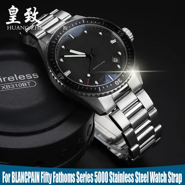 ブランパン フィフティ ファゾムス ストラップ 23mm アリゲーター