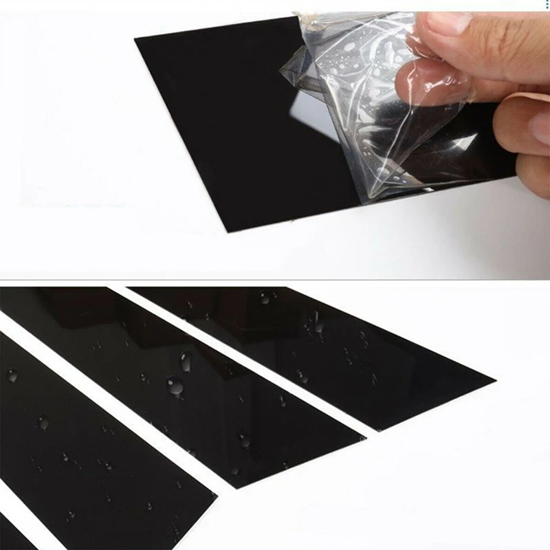 Car Window Trim Fit For Porsche Macan 2014-22 Black Pillar Posts Door Window Trim Cover