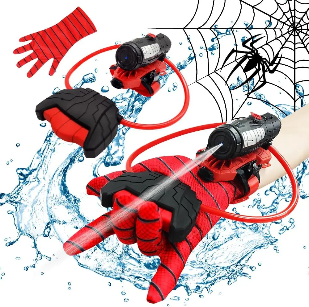 Superhero Squirt Water Gun, Spider Web Shooters Toy, Summer Outdoor Toys for Kids, Wrist Water Sprayer Toy , Backyard Fun Gift 1