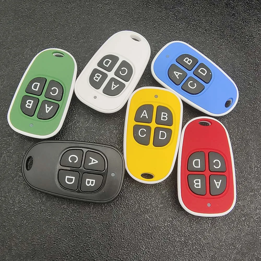 6 colors Hot Wireless 433Mhz Remote Control Copy Code Remote 4 Channel Electric Cloning Gate Garage Door Auto Keychain