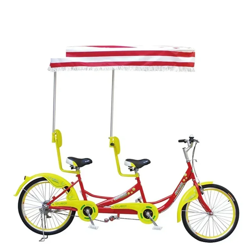 細密な金属製　ミニ　タンデム自転車 細密な金属製 ミニチュア タンデム自転車