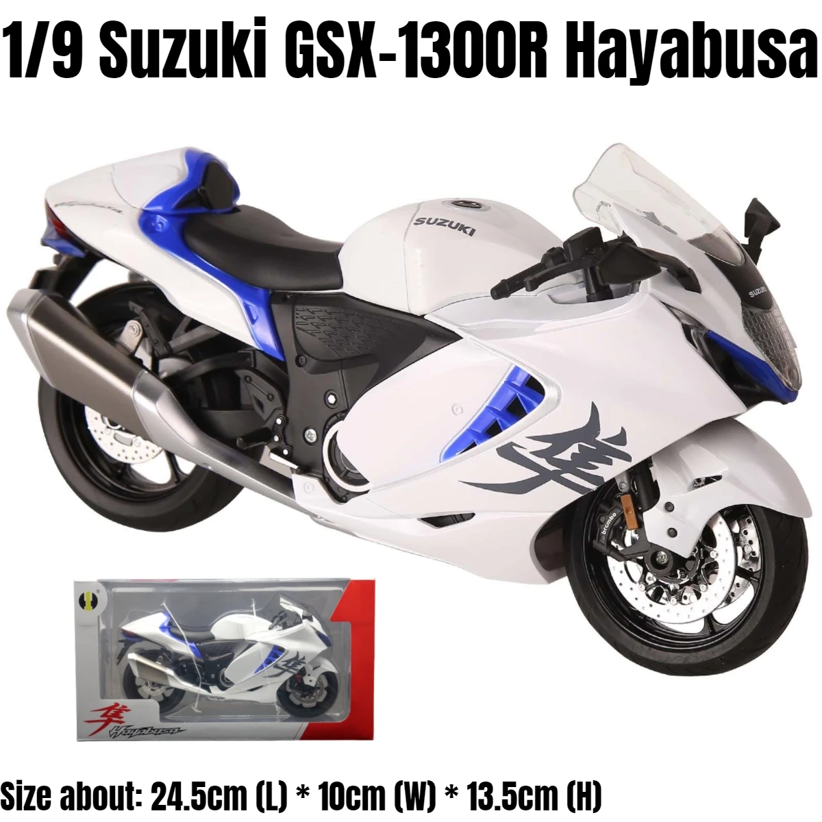 ミニカー Honda RS125&amp;SUZUKI GSX-R1000&amp;DUCATI998R 1/9 Suzuki GSX-R1000R Toy Motorcycle For Children Racing