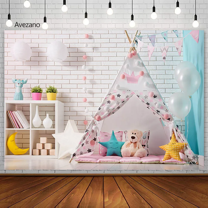 

Avezano палатка фотография задний шар новорожденный день рождения портрет Декор Фотофон кирпичная стена Photo Studio Photo Zone Props