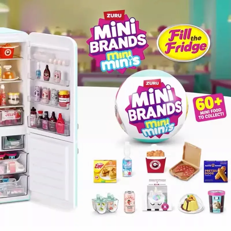 Nueva muñeca sorpresa ZURU Mini marcas bola Mini refrigerador