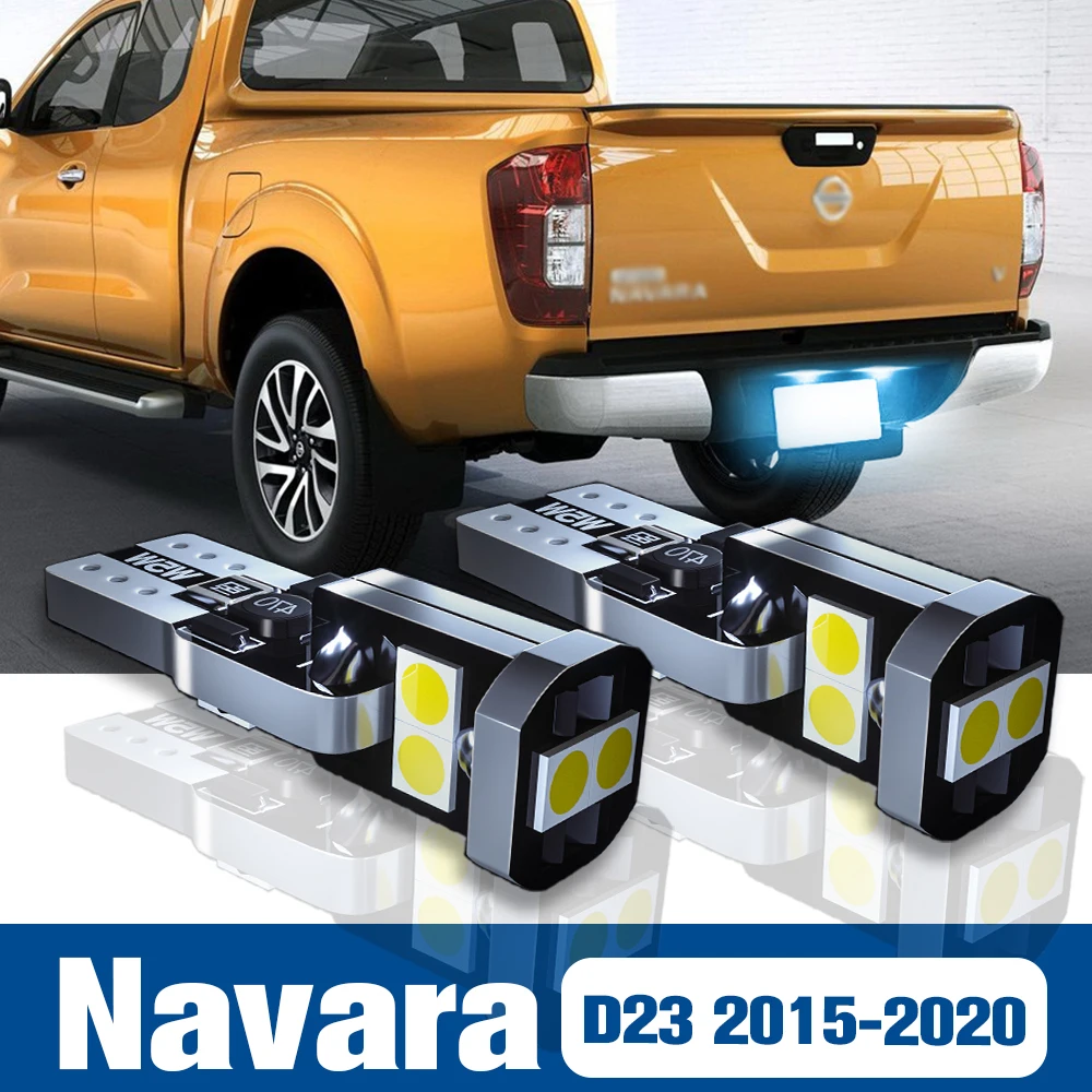 

2pcs LED License Plate Light Lamp Accessories Canbus For Nissan Navara NP300 D23 2015 2016 2017 2018 2019 2020