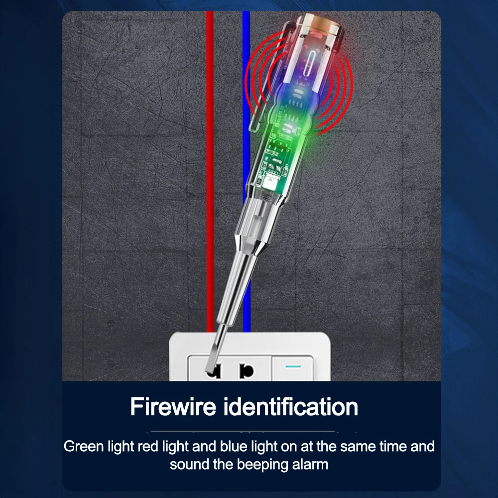 Intelligent Voltage Tester Pen Non-contact Induction Digital Power Detector Pencil Electric Screwdriver Probe Circuit Indicator 4
