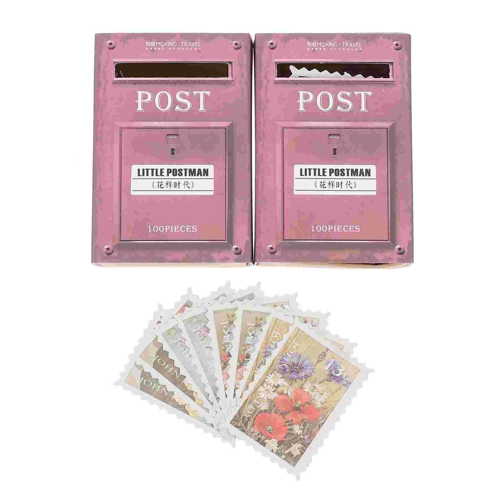 

Vintage Postage Stamp Stickers Decorative Aesthetic Sticker Scrapbooking Bullet Journaling Junk Journal Planners Travel