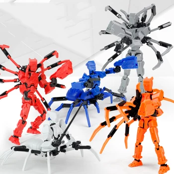 Dummy 13 Action Figure Toys for Kids Lucky 13 Multi Jointed Movable Shapeshift Robot 3D Printed Man Action Figures Children Toy