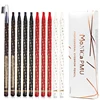 1pcs Eyebrow Pen Waterproof Shadow Microblading Permanent Makeup Eye Brow Pencil Positioning Lip Brown Red Eyebrow Supplies 1