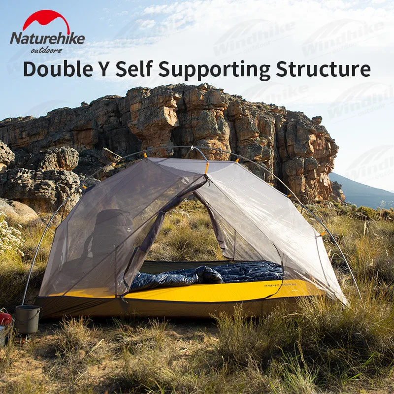 Naturehike-Mongar 2人用テント,15d,20dナイロン,プロ,防水