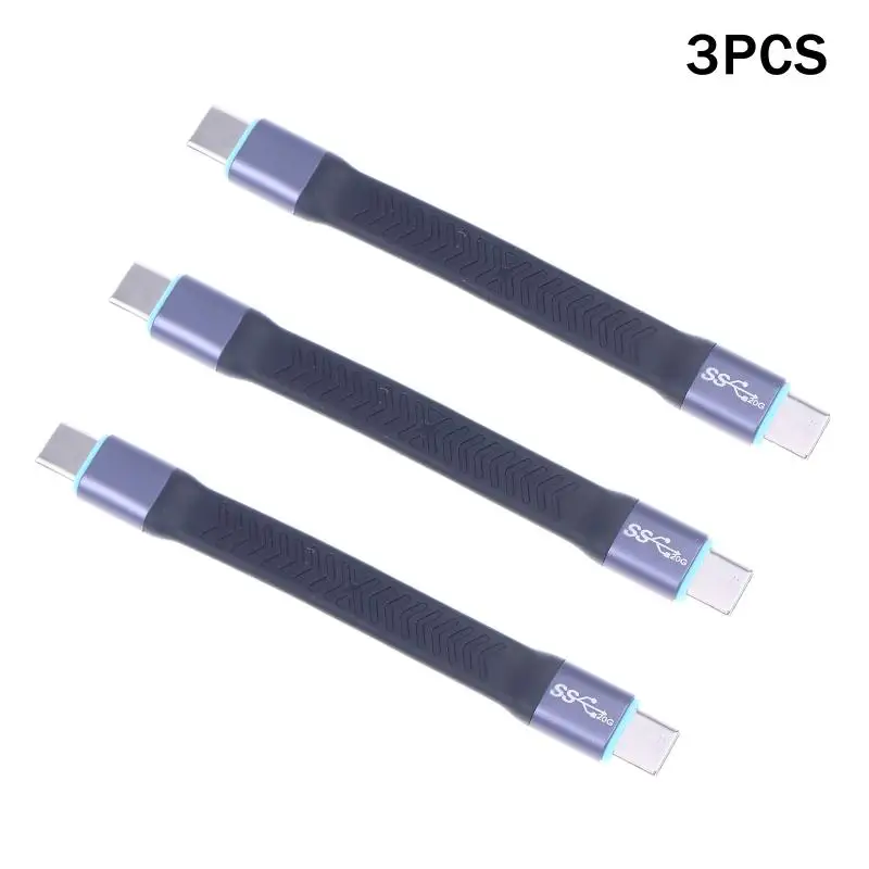 High-Speed USB 3.2 Type-C Cable, 20Gbps Fast Charging, 10CM Length