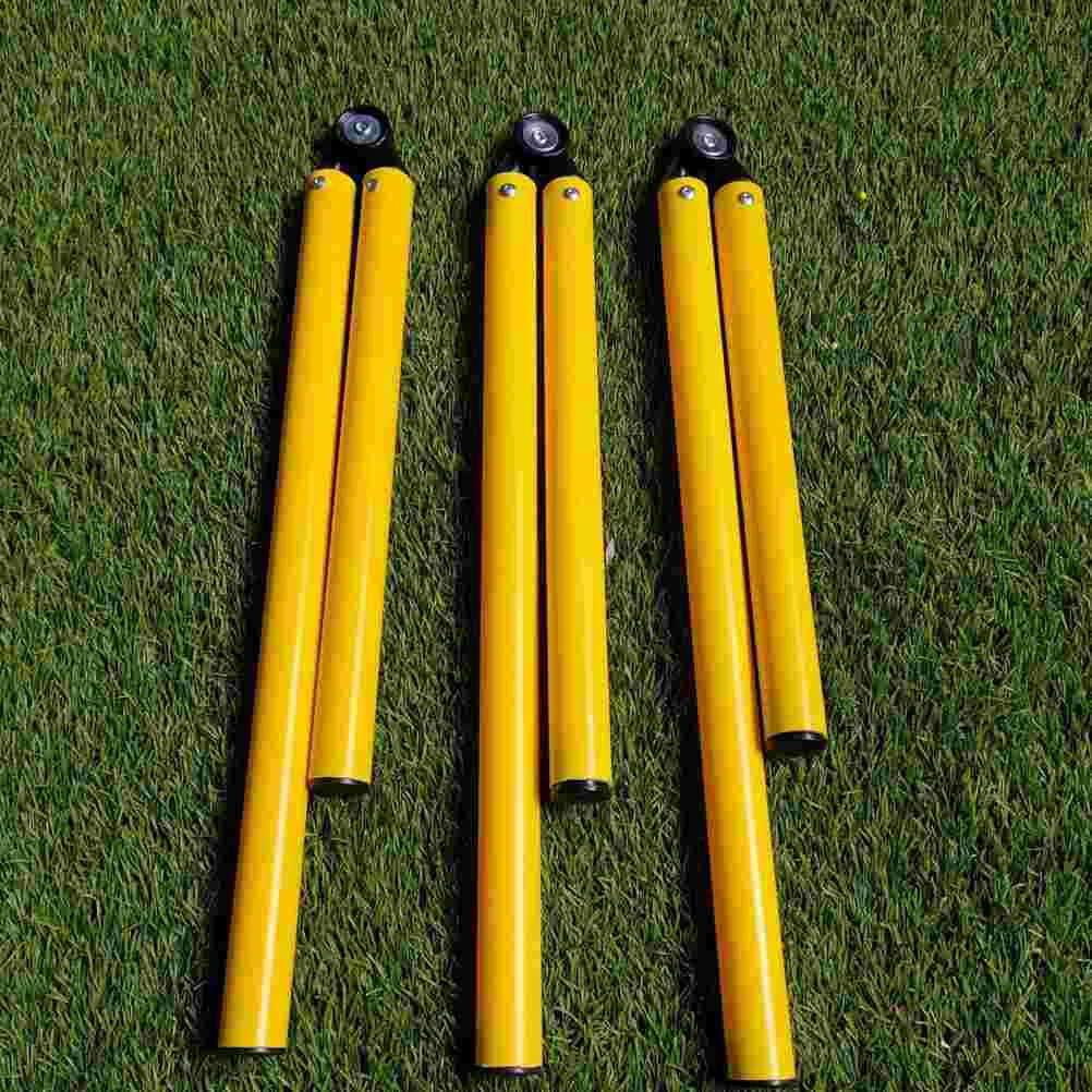 

2 Pcs Basketball Football Training Rod Soccer Equipment Hurdling Pole Abs Agility Tool