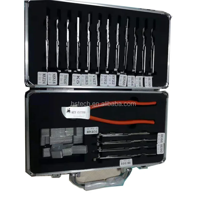 

LISHI Locksmith Tools box 16PCS/Set Original 2 in 1 Lishi Tools Repair Tool with 1 Cutter for Car Lock